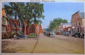 Postcard of Post Road 1937